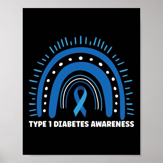 Diabetes Typ 1 Monat Poster (Vorne)