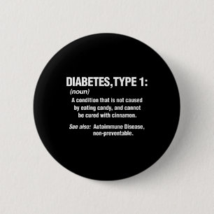 Diabetes Typ 1 T1D Diabetes Definition Button