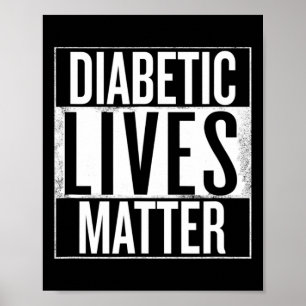 Diabetes Typ 1 und Typ 2 Poster