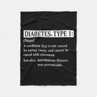 Diabetes-Überlebender - Diabetes Typ 1 Nomen Diabe Fleecedecke