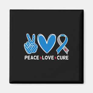 Diabetes Warrieness Blue Peace Liebe Heilung Fa Magnet