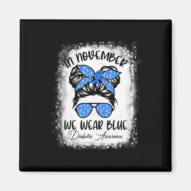 Diabetes Warrior Awareness Diabetic Support Typ W Magnet (Vorne)
