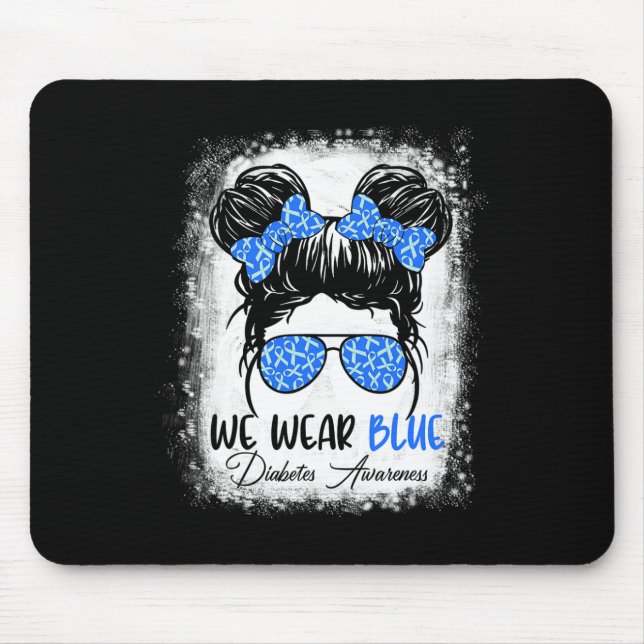 Diabetes Warrior Awareness Diabetische Unterstützu Mousepad (Vorne)
