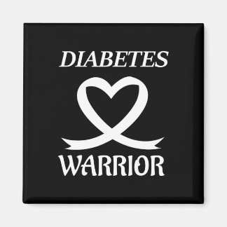 Diabetes Warrior Herz Ribbon Diabetiker Bewusstsei Magnet