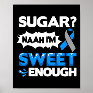 Diabetes-Zitate Diabetes Bekämpft Diabetes Awarene Poster