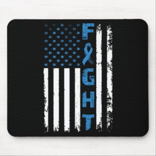 Diabetesbewusstsein unterstützen amerikanische Fla Mousepad