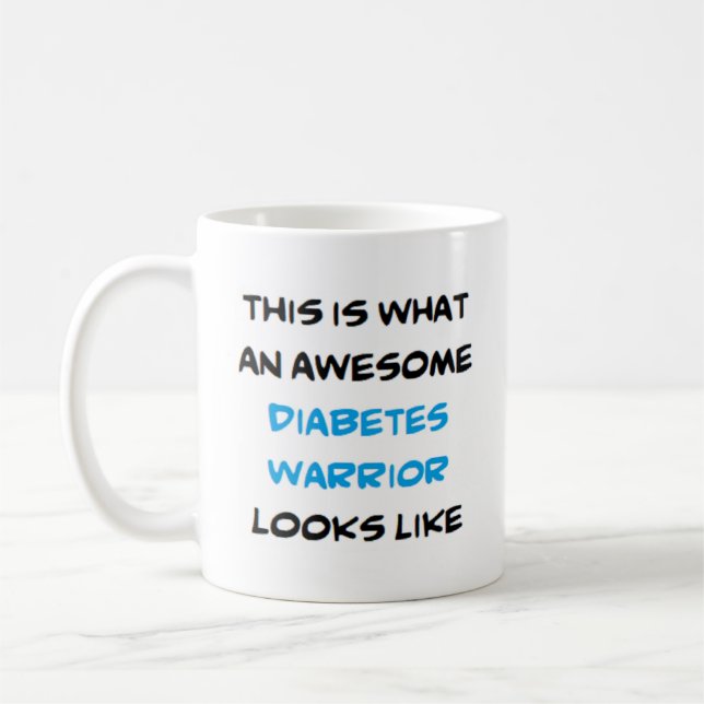 Diabeteskrieger, phantastisch kaffeetasse (Links)
