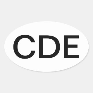 Diabeteslehrer Ovaler Aufkleber