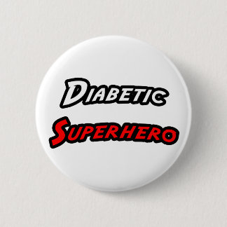 Diabetic Superhero Button