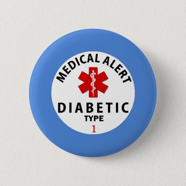 DIABETIES TYP 1 BUTTON (Vorderseite)