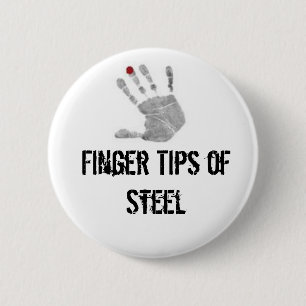 Diabetiker, Finger-Spitzen des Stahls Button