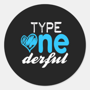 Diabetiker Typ 1 derful T1d Diabetes Bewusstsein Runder Aufkleber