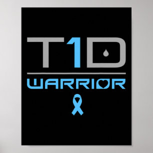 Diabetiker Typ-1 Diabetes Anführungszeichen T1d Poster