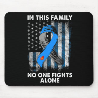 Diabetiker Typ 1 T1D Diabetes Bewusstsein USA Flag Mousepad