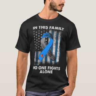 Diabetiker Typ 1 T1D Diabetes Bewusstsein USA Flag T-Shirt