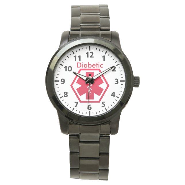 Diabetikeralarm Armbanduhr (Vorderseite)