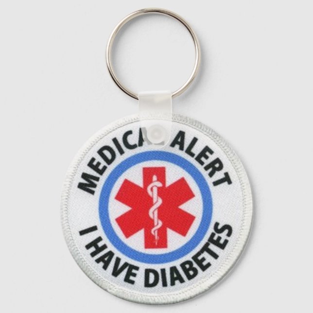 Diabetikeralarm Schlüsselanhänger (Vorderseite)