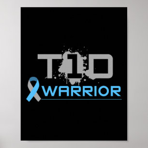 Diabetisch - Spaß Typ 1 Diabetes Aufklärung T1d Poster