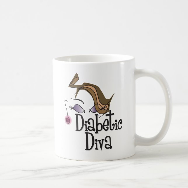 Diabetische Diva Kaffeetasse (Rechts)