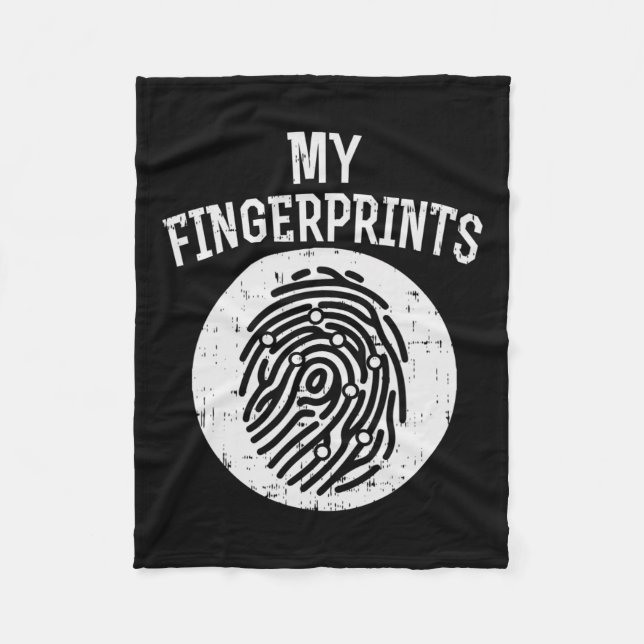 Diabetische Fingerabdrücke Typ 1 Fleecedecke (Vorderseite)