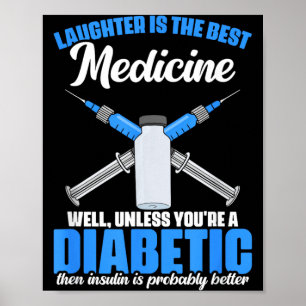 Diabetische Kinder Kleinkind Diabetes-Bewusstsein Poster