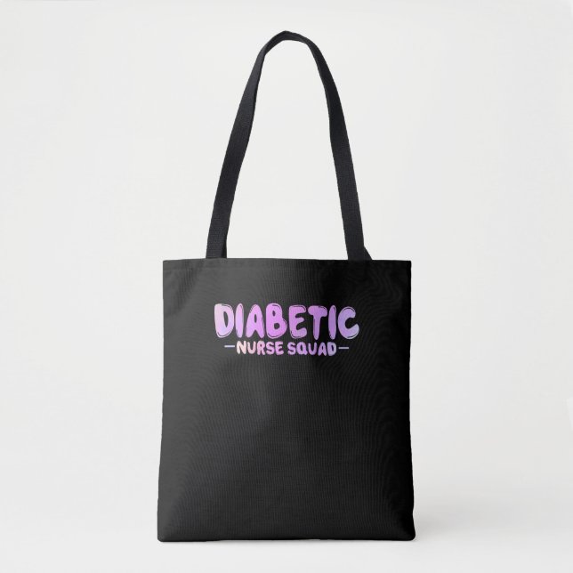 Diabetische Krankenschwester Squad Funny Insulin N Tasche (Vorderseite)