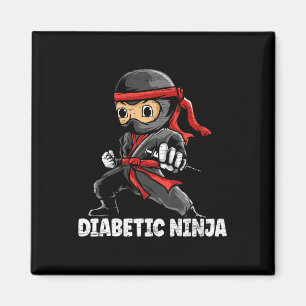 Diabetische Ninja Diabetes Awareness Monat T1D Typ Magnet