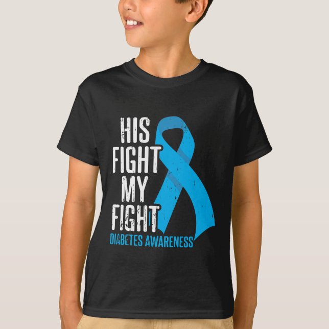 Diabetische Son-Unterstützung Familie Diabetes Bew T-Shirt (Vorderseite)