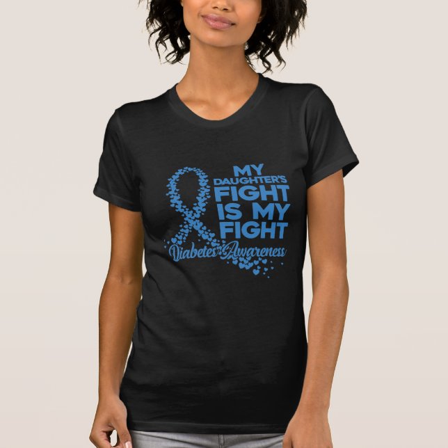 Diabetische Tochter Mutter Kampf gegen Diabetes Be T-Shirt (Vorderseite)