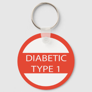 Diabetischer Schlüsselring Diabetes Typ 1 medizin Schlüsselanhänger