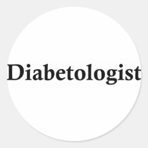 Diabetologist Runder Aufkleber