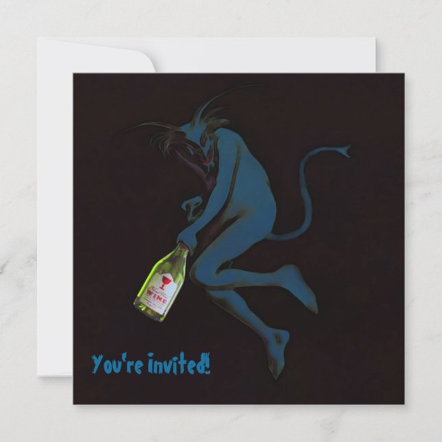 Diable de boisson ~ Invitations / RSVP (Devant)