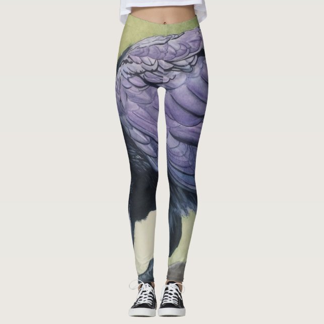 Diable The Raven Women's Leggings Pants Art Piece (Devant)