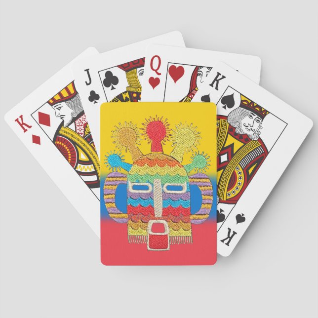 Diablo Huma Art, Ecuador Flag Thema Spielkarten (Rückseite)