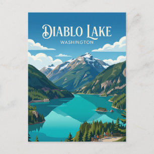 Diablo Lake USA Postkarte