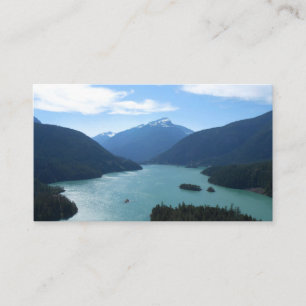 Diablo Lake Washington Staat Naturofotografie Visitenkarte