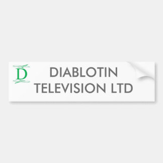 DIABLOTIN FERNSEHEN LTD. AUTOAUFKLEBER