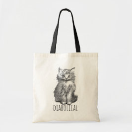 Diabolical Cute Fluffy Kitten Tragetasche