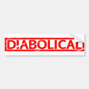 Diabolische Briefmarke Autoaufkleber