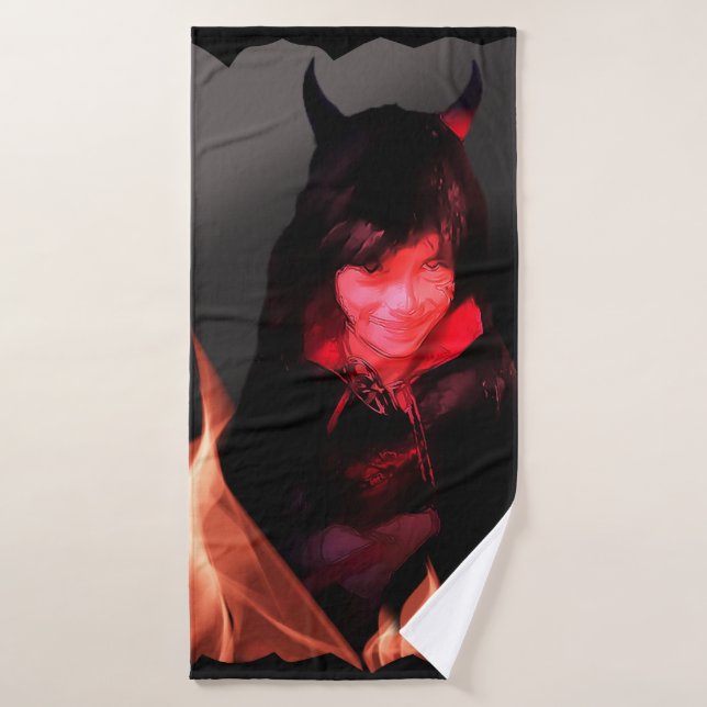 Diabolischer Power von Halloween Badehandtuch (Badehandtuch)