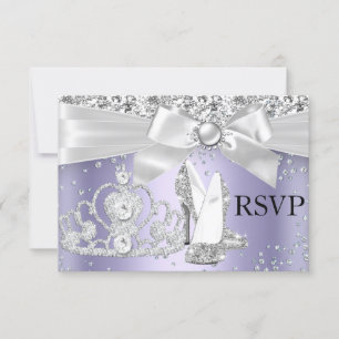 Diadème Étincelant & Talons Violet Sweet 16 RSVP