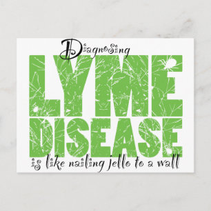 Diagnose der Lyme-Krankheit Postkarte