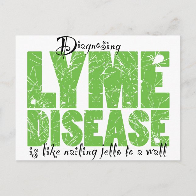 Diagnose der Lyme-Krankheit Postkarte (Vorderseite)