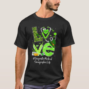 Diagnostischer medizinischer Sonographin Krankenve T-Shirt