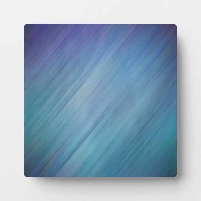 Diagonal Blue Rain Fotoplatte (Vorderseite)
