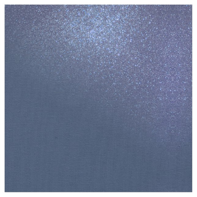 Diagonal Funkelnd Navy Blue Glitzer Gradient Ombre Stoff (Nahaufnahme)