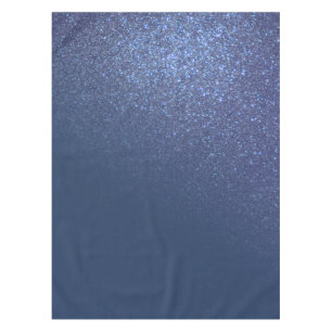 Diagonal Funkelnd Navy Blue Glitzer Gradient Ombre Tischdecke