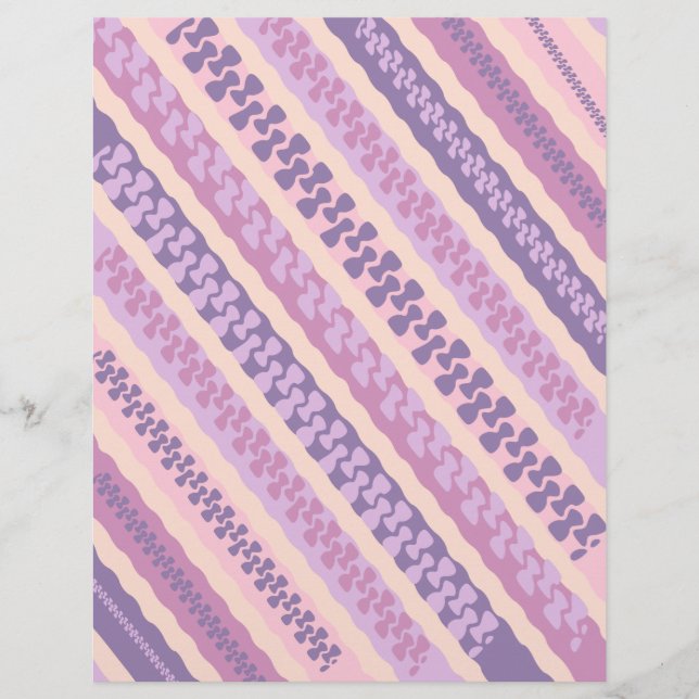 Diagonal geflochtenes Musterschriftpapier (Vorderseite)