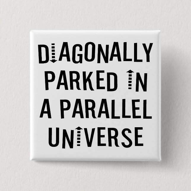 Diagonal geparkt button (Vorderseite)