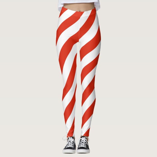 Diagonal gestreift leggings (Vorderseite)